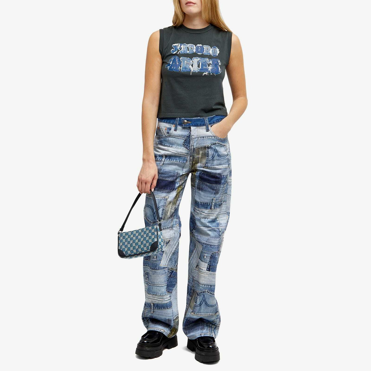 トップス Aries Slashed Vest Aries Arise Slashed Shoulder Temple Vest – Catfish Womens