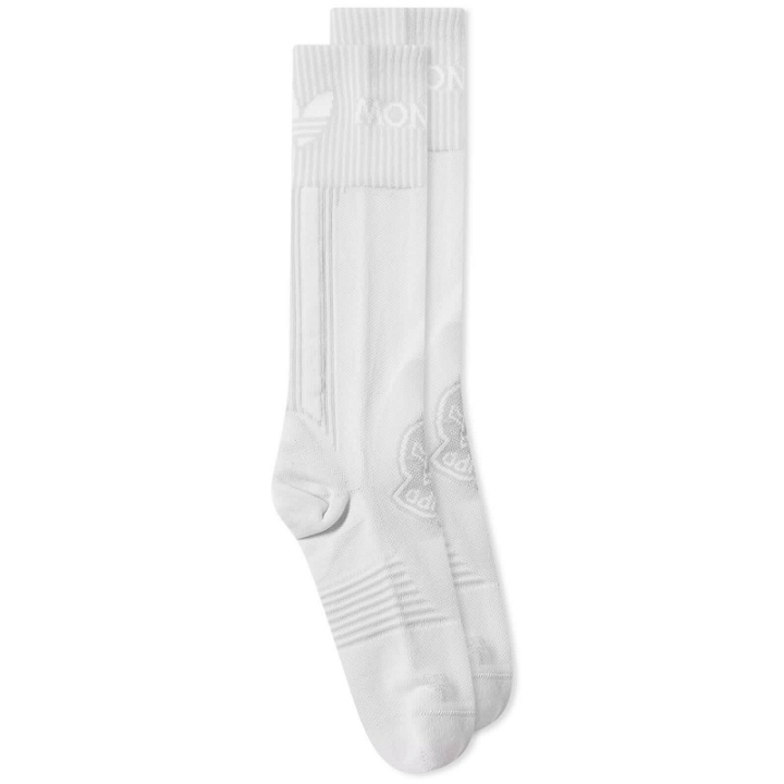Photo: Moncler x adidas Originals Sports Sock in White