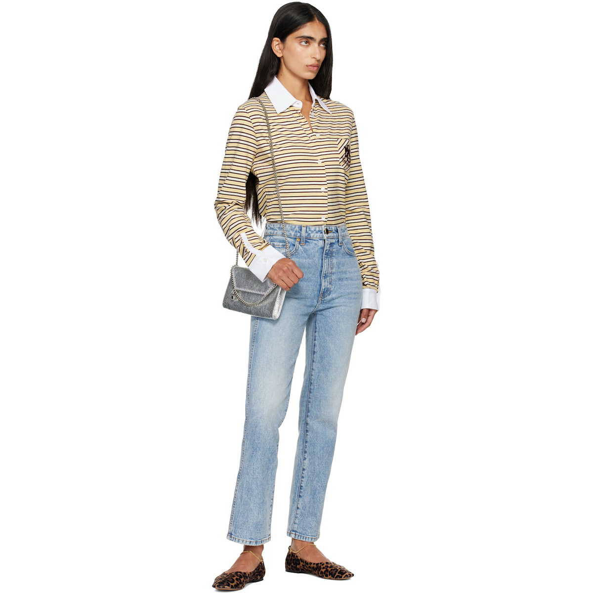 Stella McCartney Silver Falabella Wallet On Chain Bag