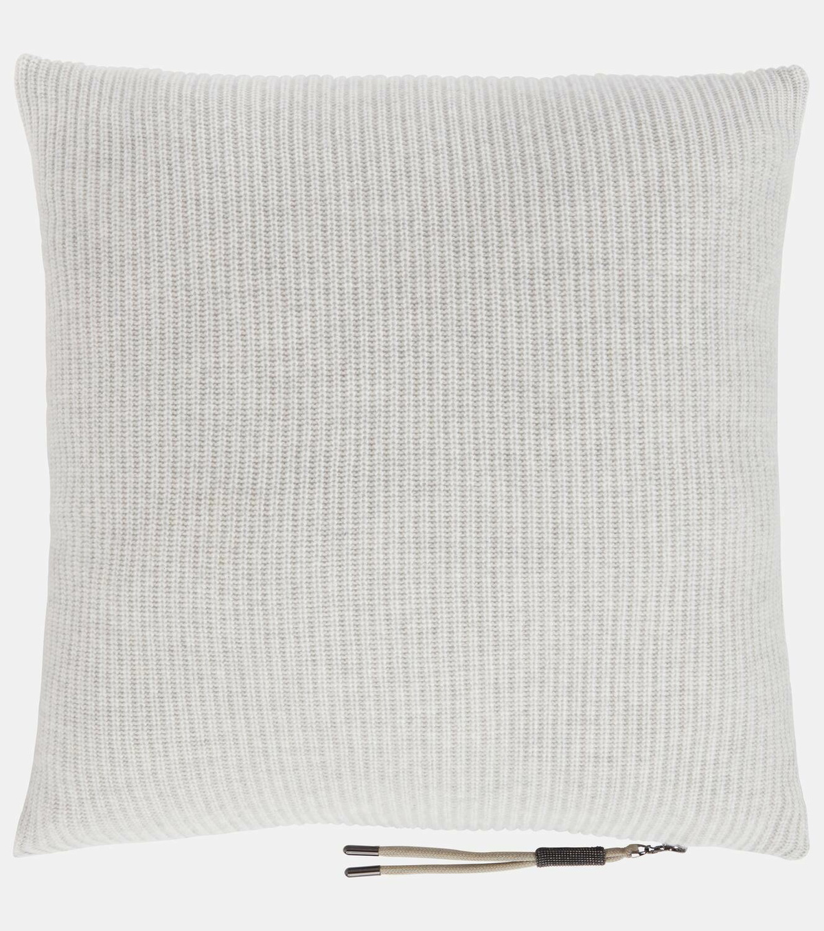 Brunello Cucinelli Ribbed-knit cashmere pillow