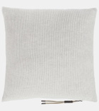 Brunello Cucinelli Ribbed-knit cashmere pillow