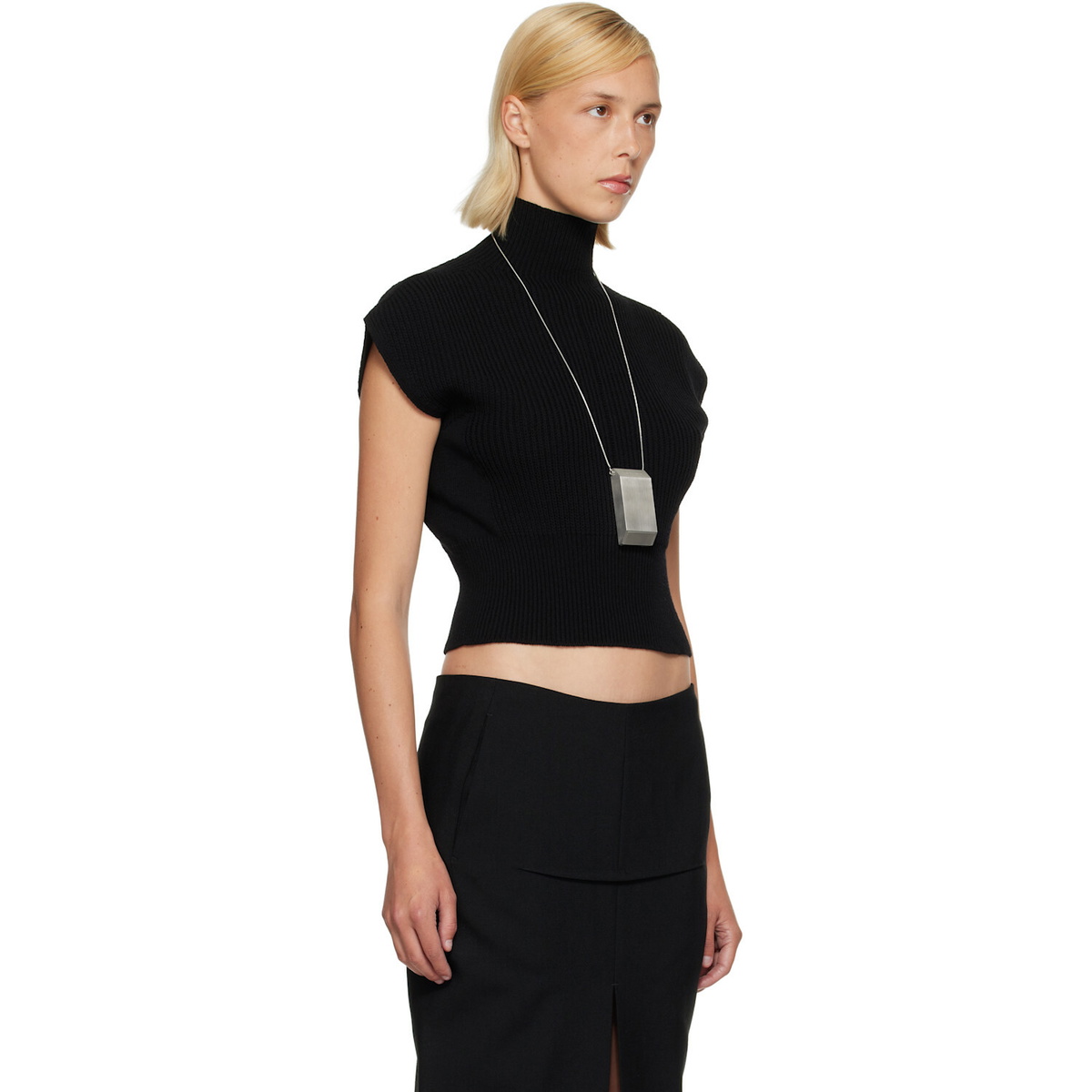 Rick Owens Black Tower SL Turtleneck