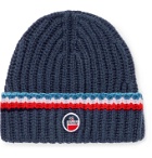 Fusalp - Striped Logo-Appliquéd Merino Wool Ski Beanie - Blue