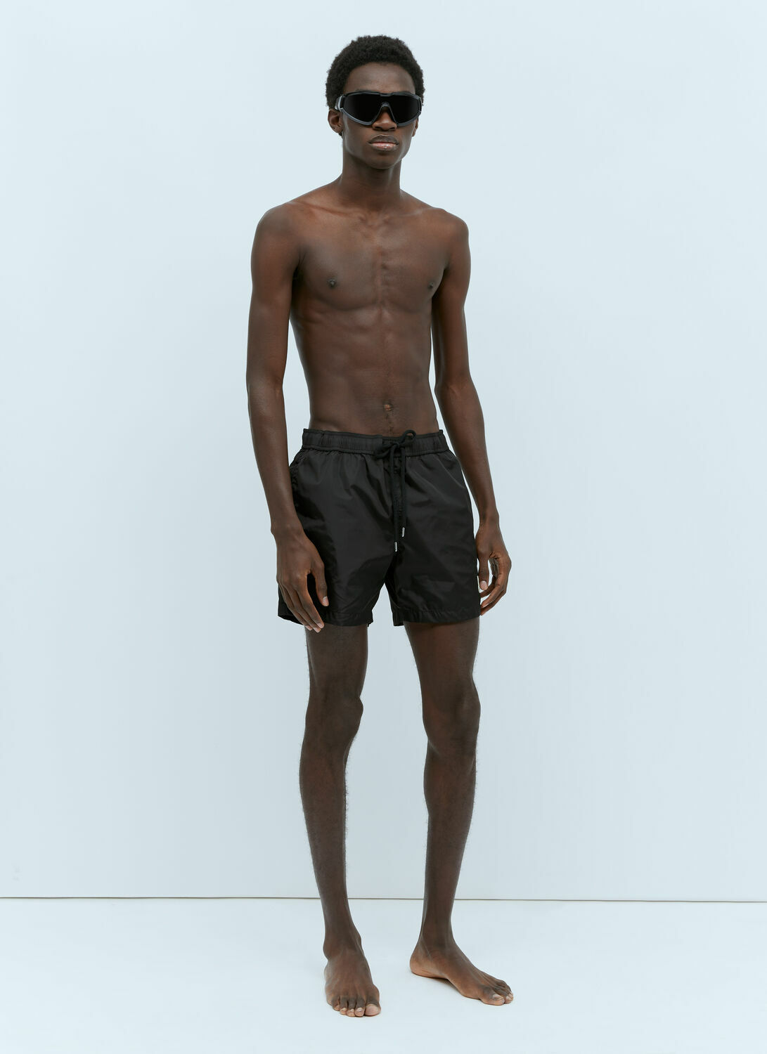 Moncler Logo Patch Swim Shorts