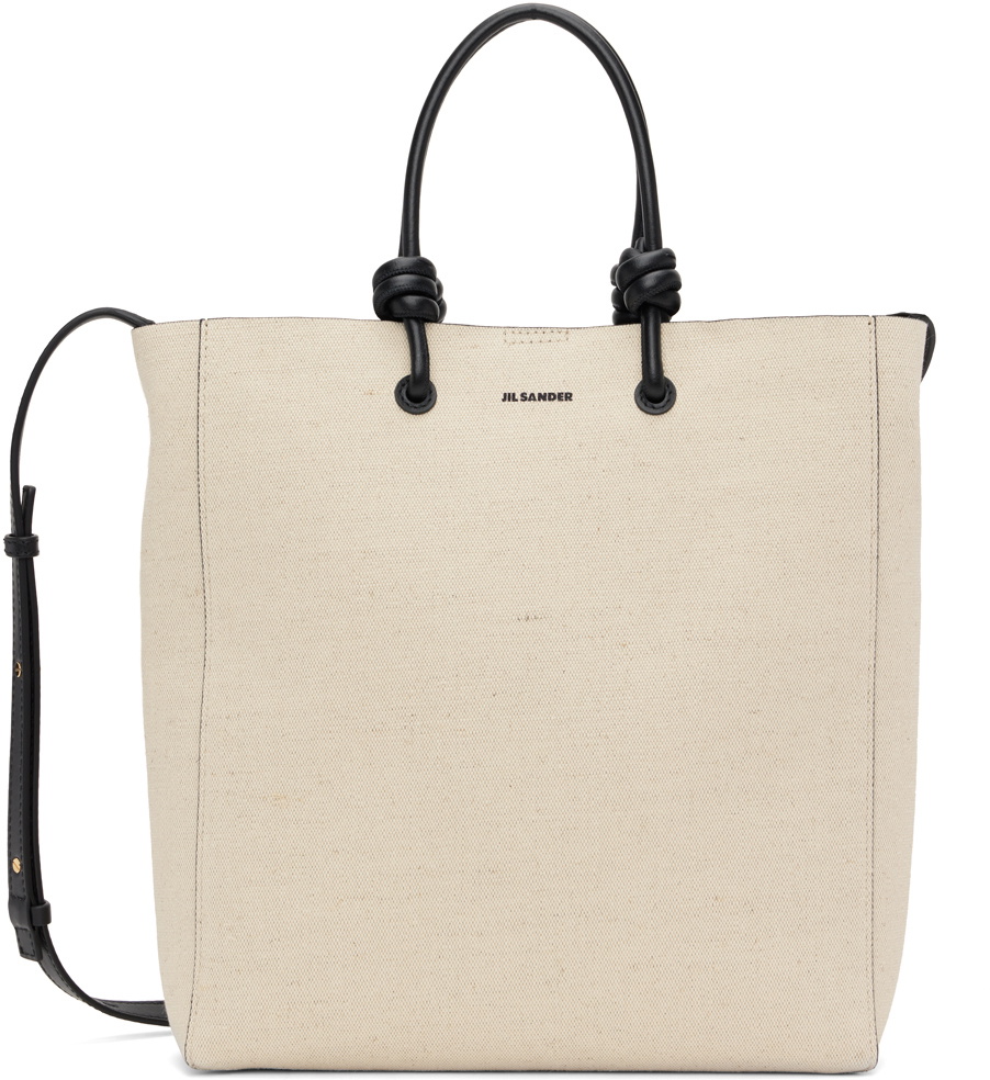 Jil Sander Off-White Medium Giro Tote Jil Sander