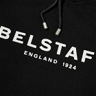 Belstaff Men's 1924 Logo Popover Hoody in Black/White