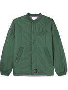GENERAL ADMISSION - Quilted Cotton-Blend Shell Bomber Jacket - Green