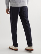 Altea - Downtown Straight-Leg Wool-Blend Trousers - Blue