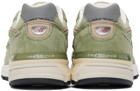 New Balance Green Made in USA 990v4 Sneakers