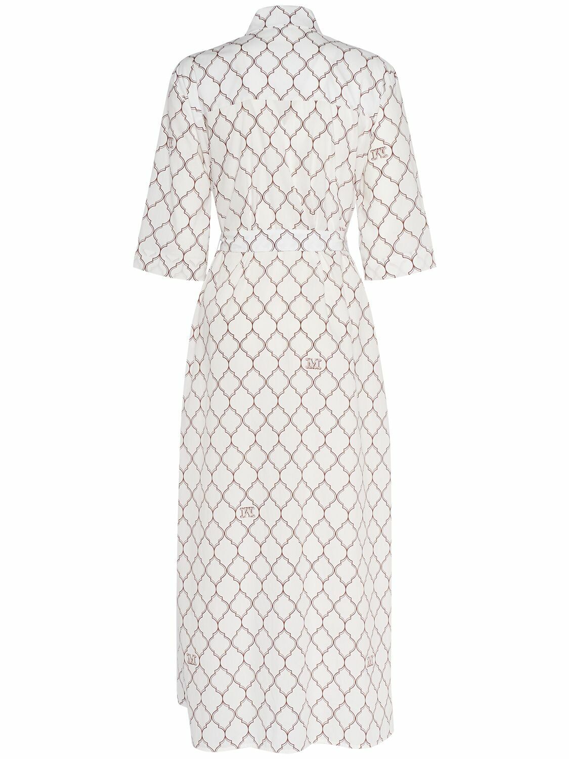 MAX MARA Daniel Printed Cotton Poplin Long Dress Max Mara