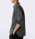 The Row Victor checked virgin wool shirt