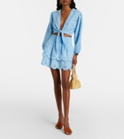Melissa Odabash Riri broderie anglaise cotton miniskirt