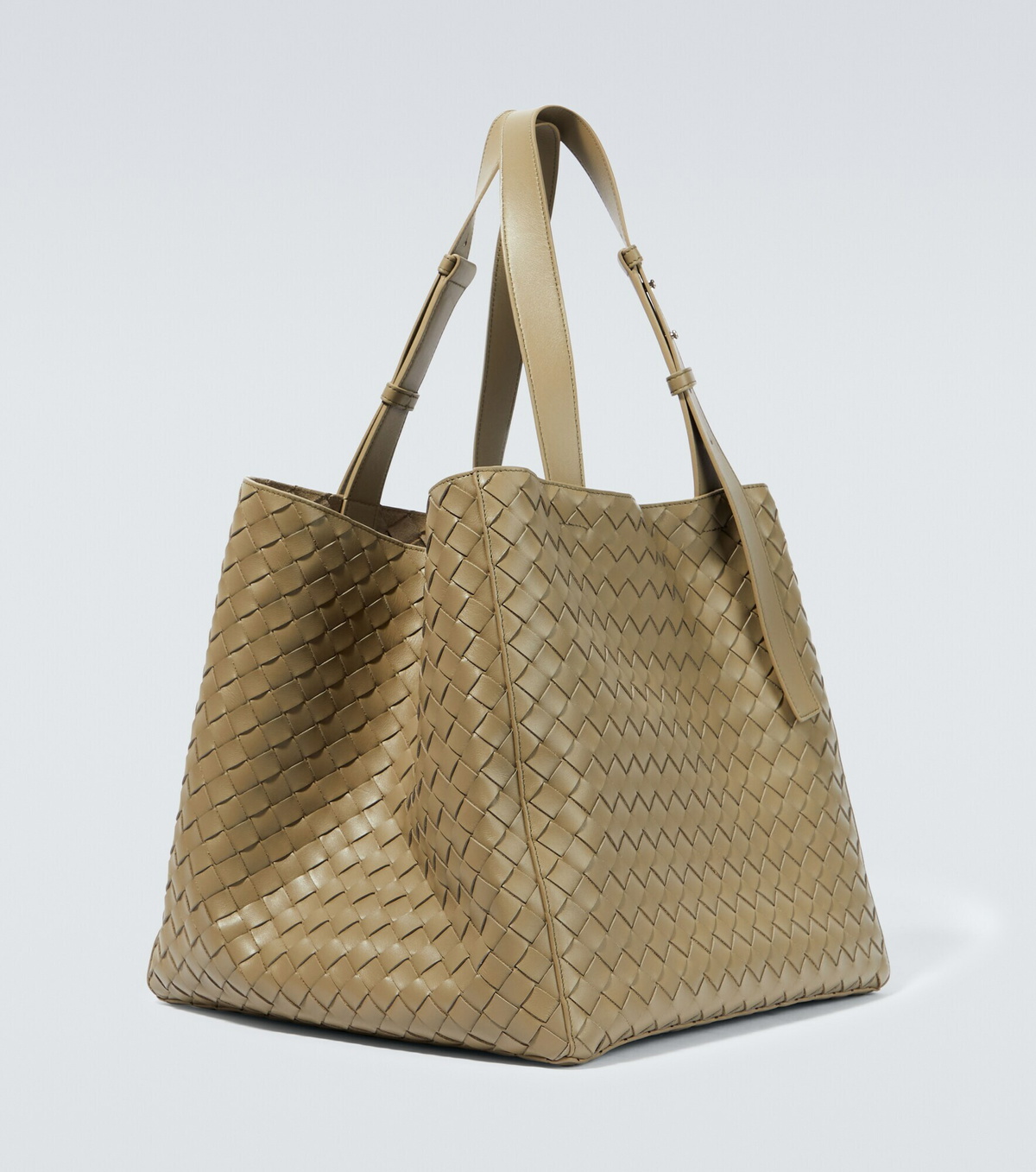 Bottega Veneta - Cube Intrecciato leather tote bag