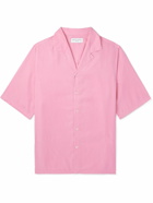 Officine Générale - Eren Camp-Collar Lyocell Shirt - Pink