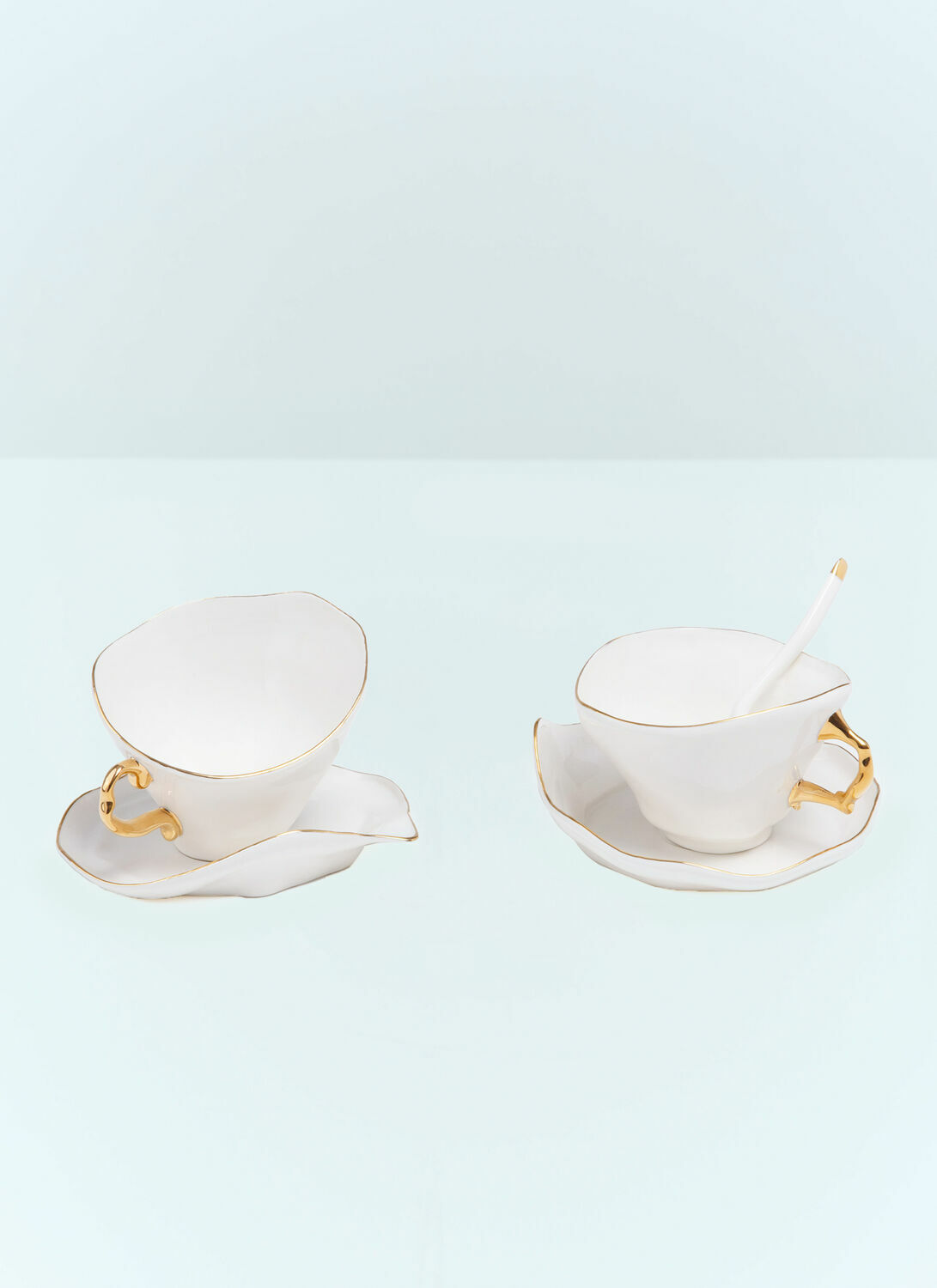 Seletti Meltdown Teacup, Saucer And Spoon Set