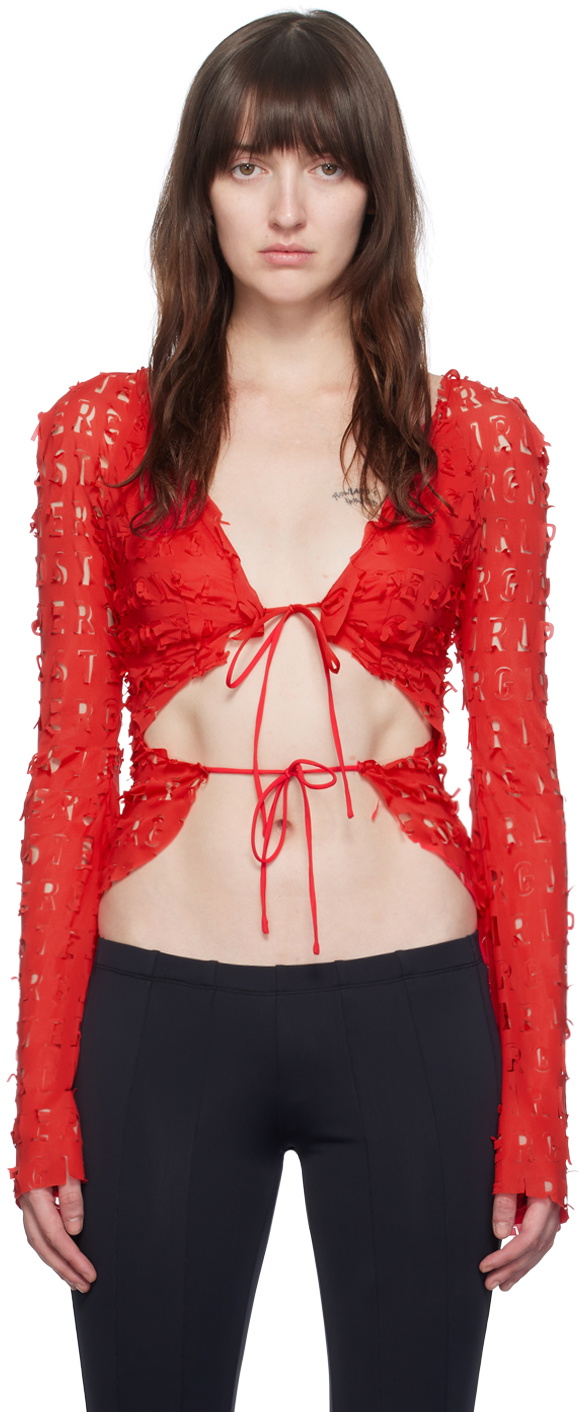 Poster Girl Red Geneva Blouse