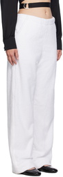 ALAÏA White Loose Trousers