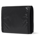 SAINT LAURENT - Logo-Print Glossed Nylon-Ripstop Trifold Wallet - Black