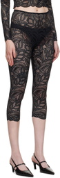 Beaufille Black Cassia Capri Leggings