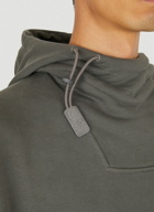 Drawstring Hooded Sweatshirt in Dark Grey