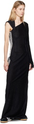 Y-3 Black Warp Maxi Dress