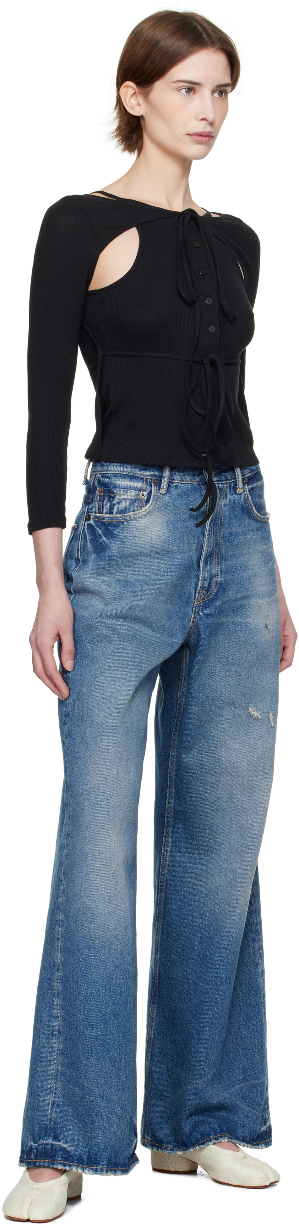 Eckhaus Latta Black Flip Top