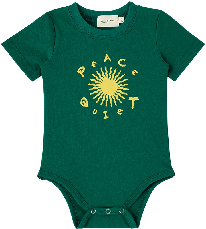 Photo: Museum of Peace & Quiet SSENSE Exclusive Baby Green Bodysuit