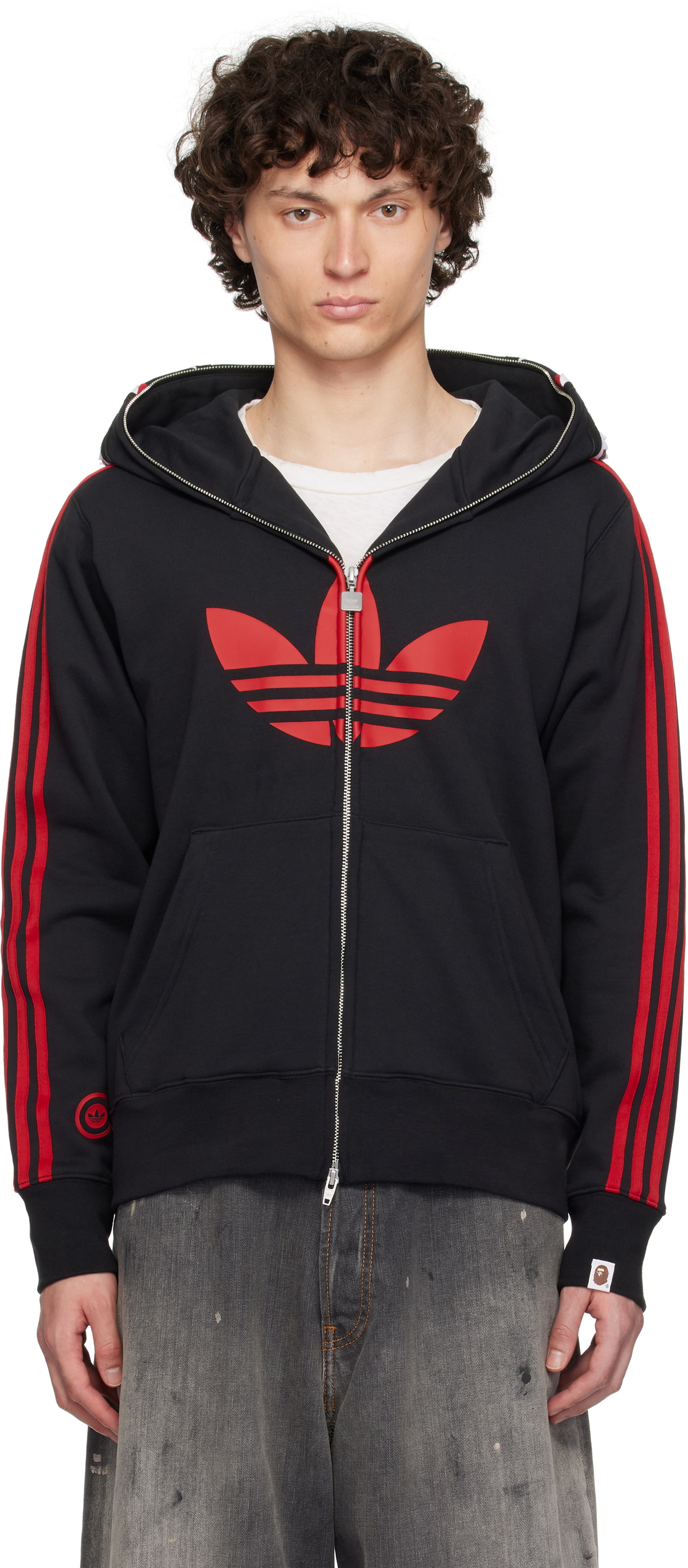 BAPE Black adidas Originals Edition Ultimate Shark Hoodie A