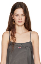 AMBUSH Gold Teddy Bear Charm Single Earring