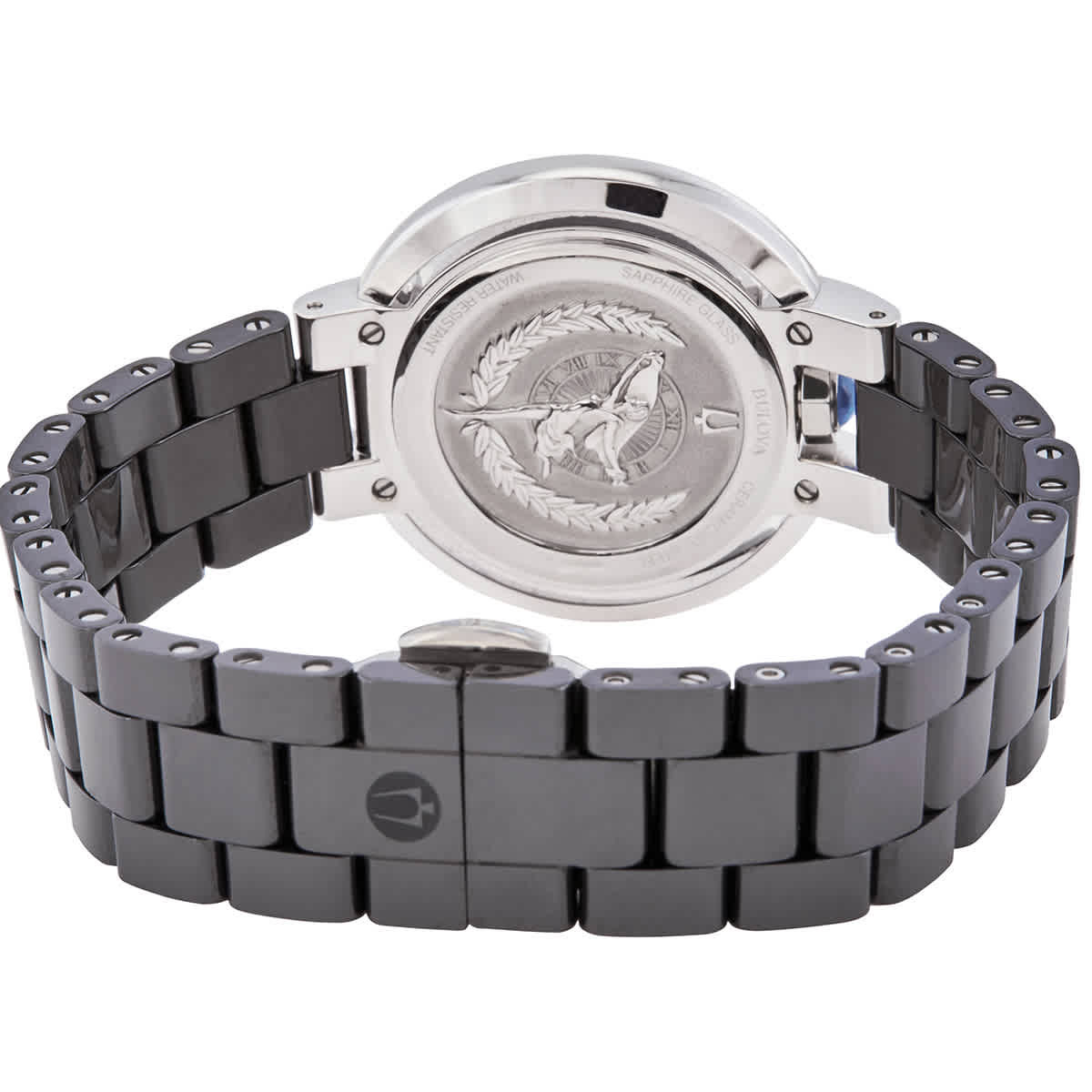 Bulova Rubaiyat Quartz Diamond Black Dial Ladies Watch 98R266 Bulova