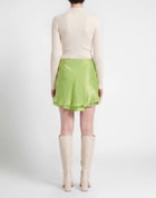 Priscavera Womens Mini skirt Lime in Green