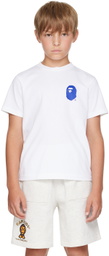 BAPE Kids White Colorful A Bathing Ape T-Shirt