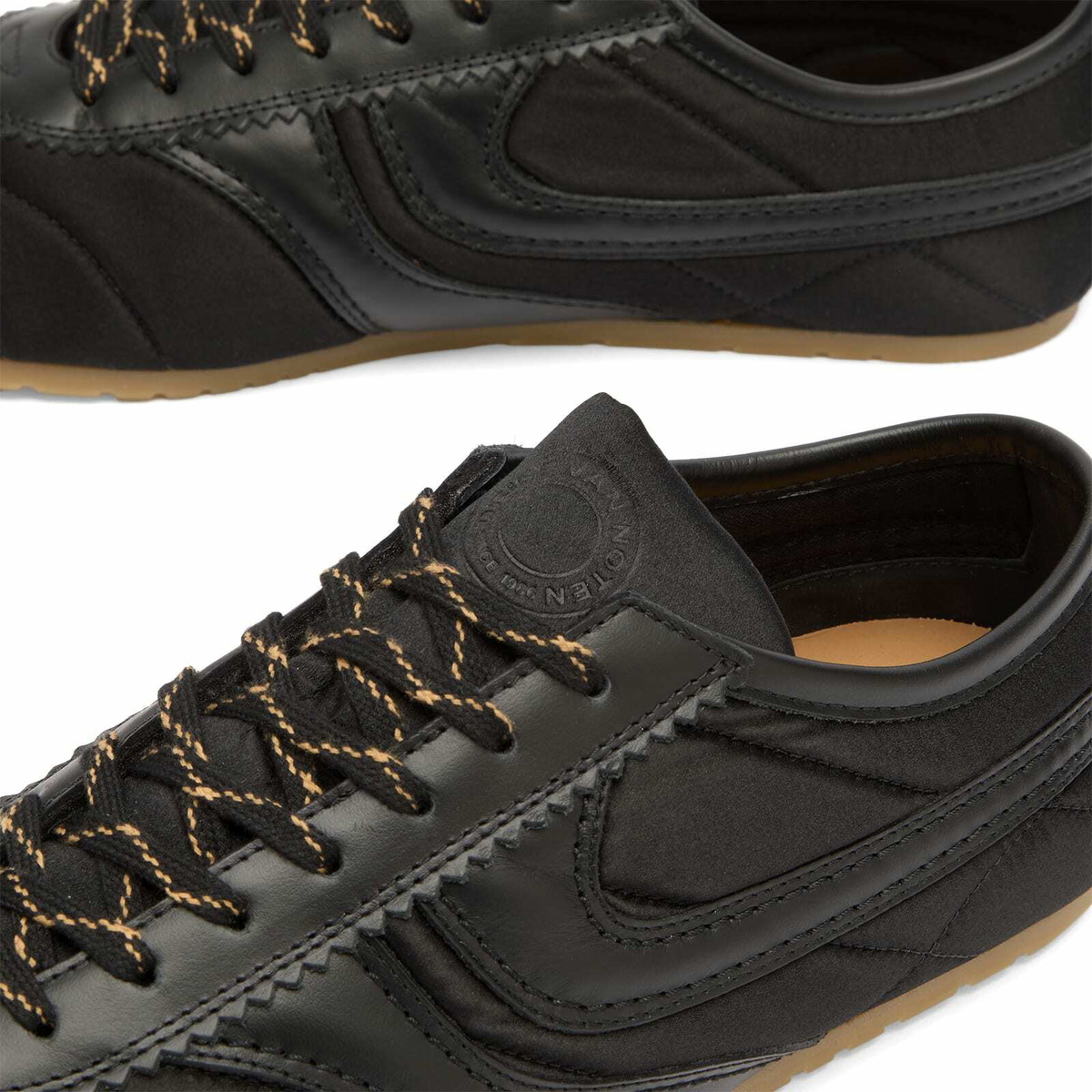 Dries Van Noten Men's Leather & Suede Sneaker in Black
