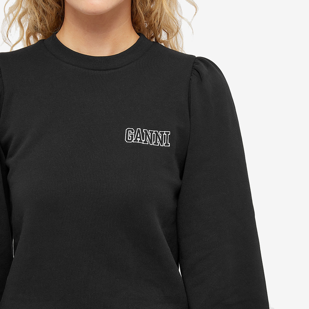 GANNI Puff Shoulder Crew Sweat GANNI