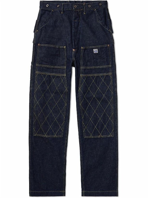 Photo: KAPITAL - Lumber Straight-Leg Panelled Jeans - Blue