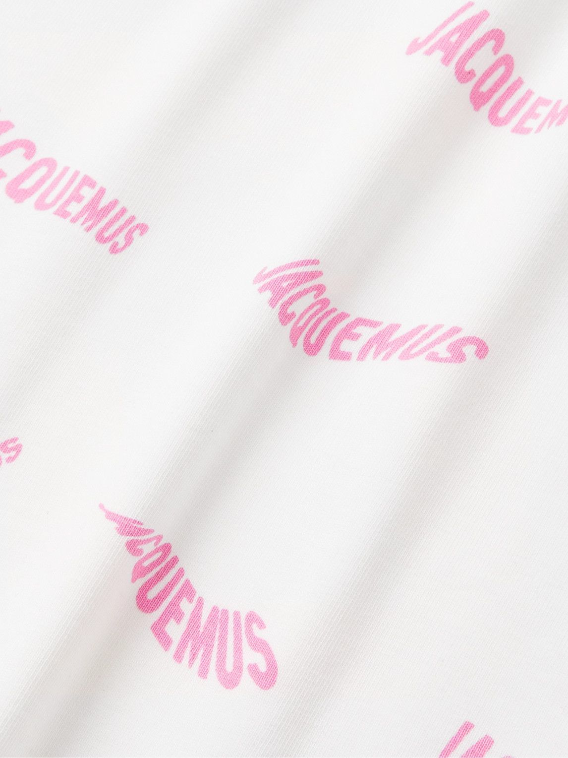 Jacquemus - Vague Logo-Print Cotton-Jersey T-Shirt - White