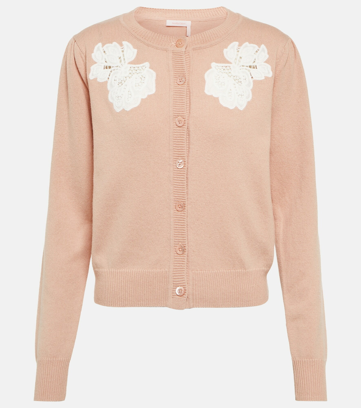 See By Chloe - Floral-embroidered cardigan