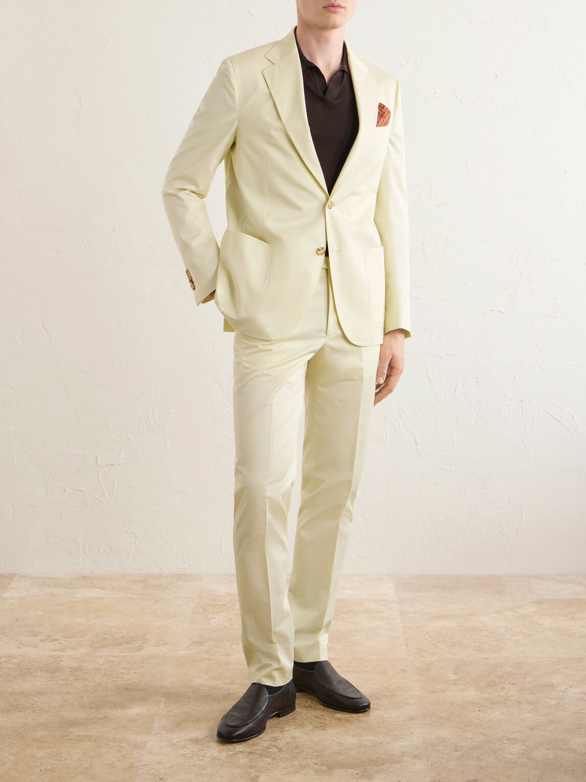 De Petrillo - Cotton-Twill Suit Jacket - Neutrals
