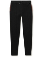 Paul Smith - Tapered Waffle-Knit Cotton-Blend Jersey Sweatpants - Black