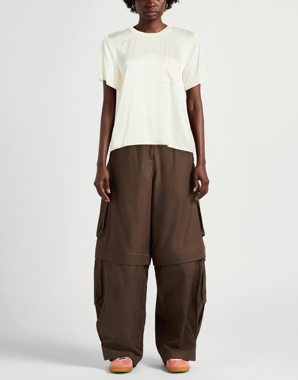 Manila Grace Womens Top Ivory
