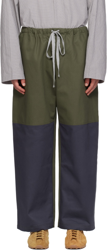 Photo: SC103 Khaki & Navy Dispatch Trousers
