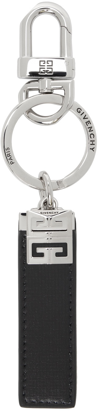 Photo: Givenchy Black & Silver 4G Classic Keychain
