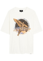 Represent Golden Tour Logo Cotton T-shirt White