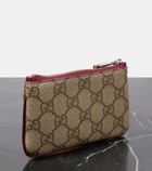 Gucci GG printed leather keychain pouch