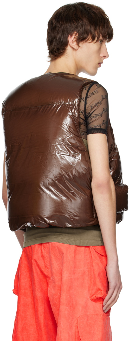 Entire Studios: Brown Pillow Down Vest