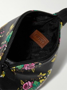 KENZO - Mini Cargo Logo-Embellished Floral-Print Leather Messenger Bag