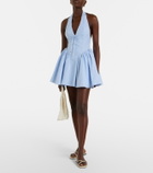Bananhot Micaela gingham halterneck cotton minidress