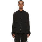 Ann Demeulemeester Black Classic Waistcoat