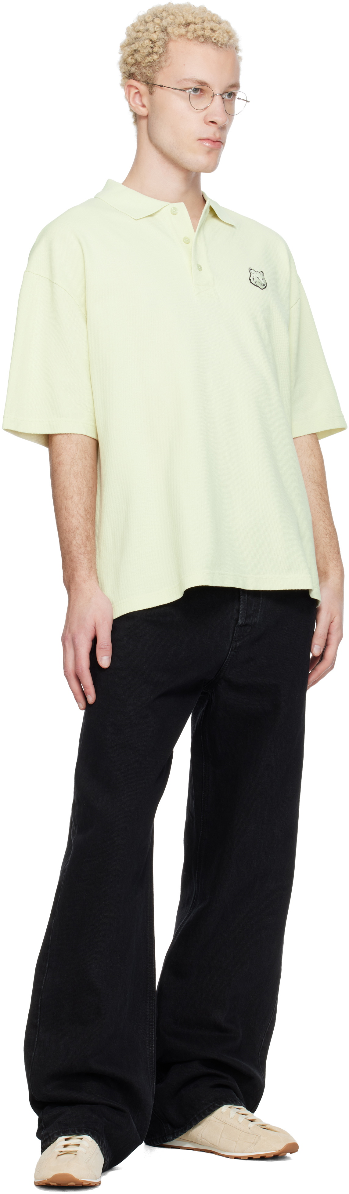 Maison Kitsuné Green Fox Head Oversize Polo