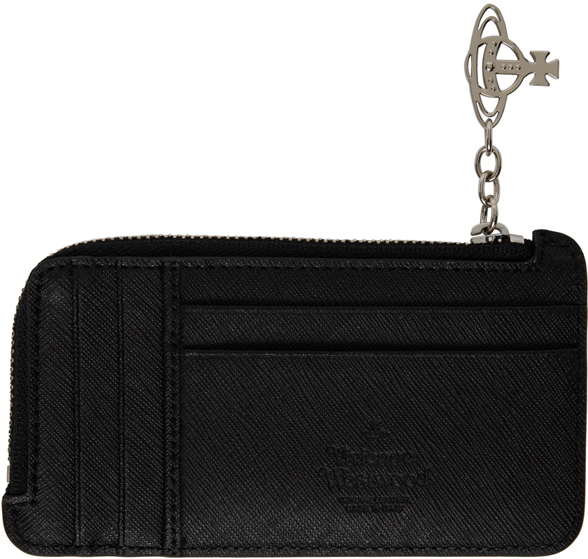Vivienne Westwood Black Zip Card Holder